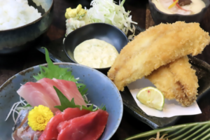 アジフライ定食